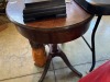 OVAL WOOD END TABLE - 28Hx30Lx22W - 3