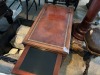 WOOD TABLE WITH SIDE DRINK SLOTS - 23Hx25Lx15W - 4