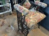 METAL CHAIR WITH FLORAL CUSHIONS - 3