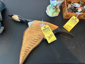 WOOD GOOSE SCULPTURE