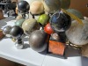 ASSORTED DECOR SPHERES - MARBLE, GLASS, ETC (SOME WITH STANDS) - 2