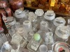 ASSORTED GLASSWARE - CUPS, PITCHERS, ASH TRAYS, ETC - 2