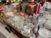 ASSORTED GLASSWARE - CUPS, PITCHERS, ASH TRAYS, ETC - 3