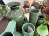 LARGE GREEN VASES - FRANK LLOYD WRIGHT, DANA THOMAS, ETC - 2