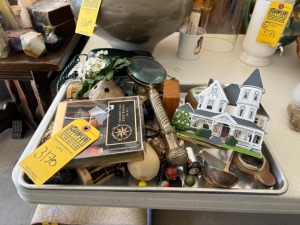 LOT ASSORTED DECOR, FIGURINES, ETC