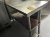 STAINLESS STEEL TABLE & UNDER SHELF - 4x18 - 2