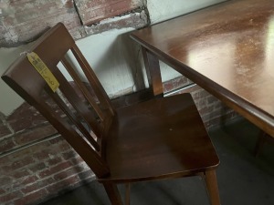 HIGH TOP WOOD CHAIRS