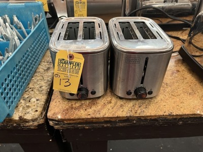 BLACK & DECKER 2-SLICE TOASTERS