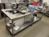 STAINLESS STEEL TABLES - 8' - 3