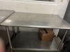 STAINLESS STEEL TABLES - 2- 6' / 2- 4'