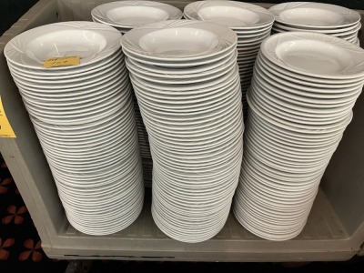 WHITE SALAD PLATES - 9''