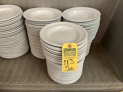 WHITE SALAD PLATES - 9''