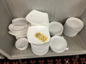 ASSORTED PLATES - SQUARE & ROUND