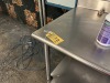 STAINLESS STEEL TABLE - 30''x48'' - 2