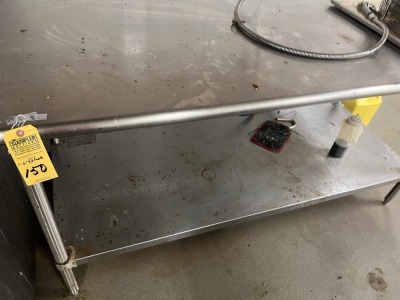 STAINLESS STEEL TABLE - 6'