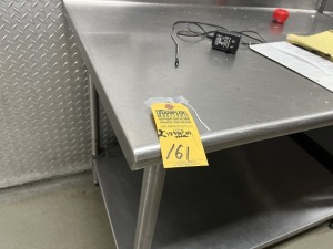 STAINLESS STEEL TABLES - 48''x30''