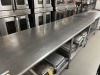 STAINLESS STEEL TABLES - 8'x30''