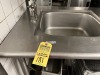 STAINLESS STEEL TABLE WITH SINK & SPRAYER - 8' ***BUYER MUST SHUT OFF WATER PRIOR TO REMOVAL AND CAP LINES*** - 2