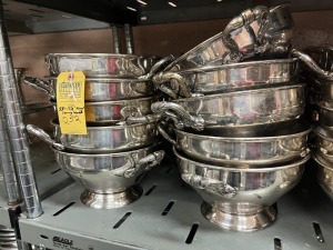 ROUND STAINLESS STEEL SERVING BOWLS