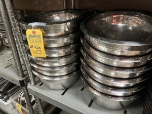 ROUND STAINLESS STEEL BOWLS - 10''