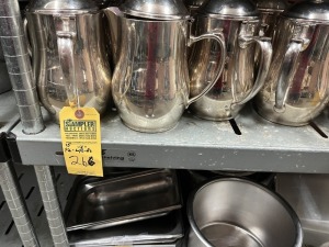 STAINLESS STEEL PITCHERS WITH LIDS