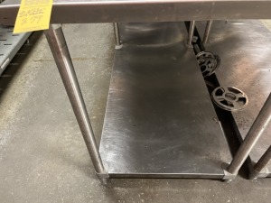 STAINLESS STEEL TABLES - 8'x30''