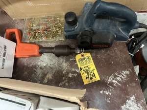 ASSORTED PIECES - 1- NAIL GUN / 1- BELT SANDER