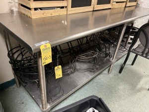 STAINLESS STEEL TABLES - 8'