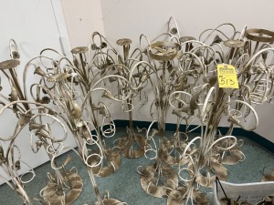 WROUGHT IRON CANDLE STANDS