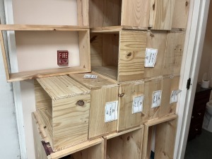 WOOD STACKING BOXES