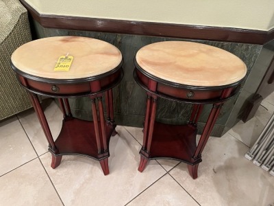 OVAL TOP END TABLES