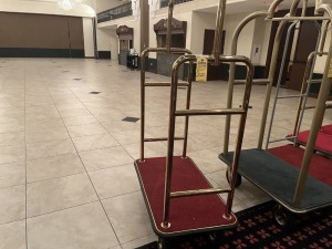 BRASS LUGGAGE CARTS