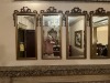 FRAMED BEVELED GLASS MIRRORS - 36''x15''