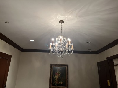 CRYSTAL CHANDELIER ***BUYER MUST CAP ELECTRIC***