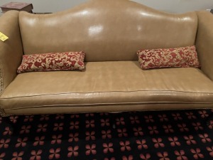 LEATHER-LIKE SOFA - 78''