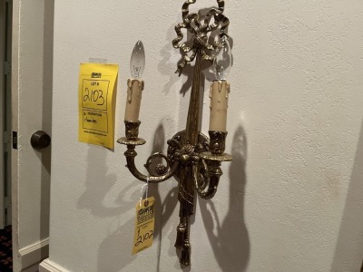 WALL SCONCES ***BUYER MUST CAP ELECTRIC***