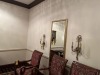 LOT 'ROYAL SUITE' - 4- MIRRORS / 2- CHANDELIERS / 1- ROUND TABLE WITH 4 CHAIRS / 4- SCONCES / 2- WRITING TABLES / 4- STOOLS / MORE ***BUYER MUST CAP ELECTRIC*** - 2