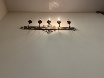 WALL SCONCES WITH 5 BULBS ***BUYER MUST CAP ELECTRIC***