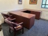 LOT OFFICE SUITE - U-SHAPE DESK / 2 CHAIRS / SIDE TABLE