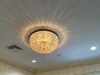 CRYSTAL FLUSH MOUNT LIGHT FIXTURE