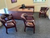 LOT OFFICE SUITE - U-SHAPE DESK / 5 CHAIRS / 2 TABLES - 6