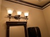 LOT CONTENTS OF 2 BATHROOMS - SCONCES, CHANDELIERS, MIRRORS, SMALL TABLES, ETC ***BUYER MUST CAP ELECTRIC*** - 4