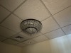 CRYSTAL FLUSH MOUNT LIGHT FIXTURE ***BUYER MUST CAP ELECTRIC***