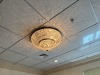 CRYSTAL FLUSH MOUNT LIGHT FIXTURE