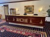 RECEPTION DESK WITH STONE TOP - 42''H x 153''W x 105''D