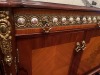 LOT OFFICE SUITE - ORNATE GOLD & WOOD - DESK / 2 CREDENZAS - 6