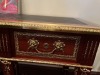 LOT OFFICE SUITE - ORNATE GOLD & WOOD - DESK / 2 CREDENZAS - 9