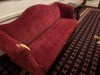 RED VELOUR SOFA - 80''