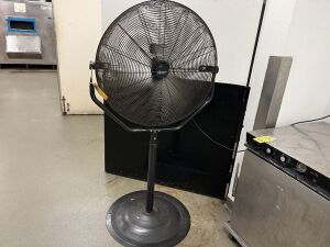 COMMERCIAL ELECTRIC FAN ON STAND