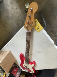 FENDER SQUIER P-BASS ELECTRIC GUITAR (MISSING KNOB)